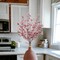 36-Inch Dark Pink Silk Cherry Blossom Stems - Set of 3 Lifelike Flowers, Perfect for Bouquets, Floral Arrangements & Home Decor - Floral Home by Artificial Flowers